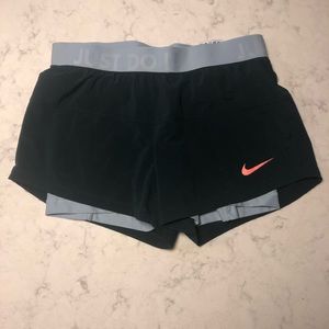 Nike shorts with spandex. Size S.